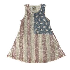 Vocal patriotic tank top size small rhinestone cowgirl